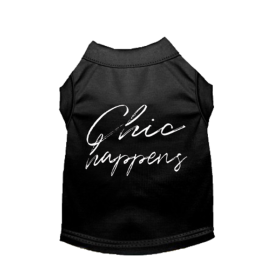 Chic Happens- Dog Shirt (size: S)