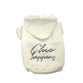 Chic Happens- Dog Hoodie (size: M)