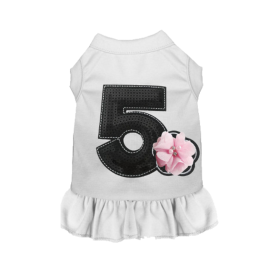 Chiffon No. 5 Flower- Dog Dress (size: L)