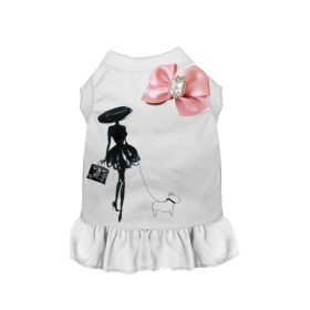 Classy Lady and Frenchie (Color: White, size: medium)