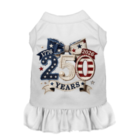 The Liberty Heiress 250 Couture Pet Dress (Color: White, size: L)