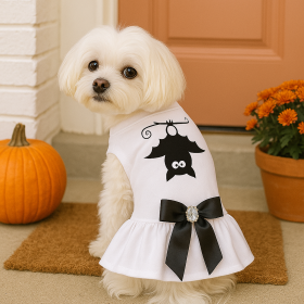 Upside-Down Bat Cameo Gala Dress (size: S)