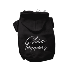 Chic Happens- Dog Hoodie (size: XL)