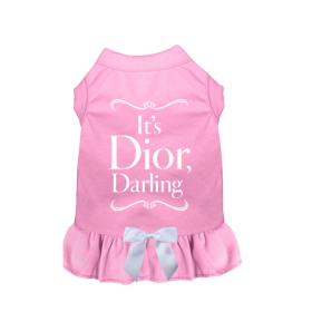 It's Dior, Darling Couture Dress Signature Bow Collection (Color: pink, size: XL)
