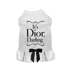 It's Dior, Darling Couture Dress Signature Bow Collection (Color: White, size: M)
