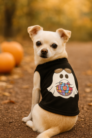 Ghost of the Disco Dog Tee (size: XS)
