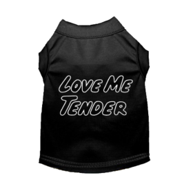 Love Me Tender- Dog Shirt (size: medium)