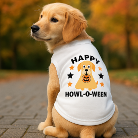 Pumpkin Pup Ghost Dog Tee (size: S)