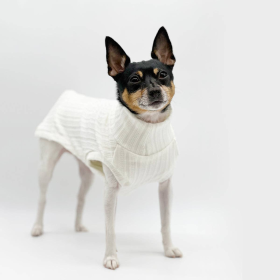 DCNY Mock Neck Sleeveless Sweater Tank (Color: Ivory)