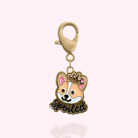 "Spoiled" Dog Collar Charm (Color: GOLD)