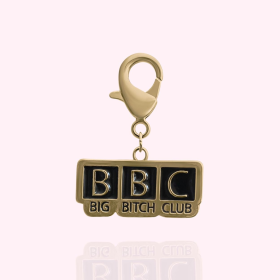 "BBC: Big Bitch Club" Dog Collar Charm (Color: GOLD)