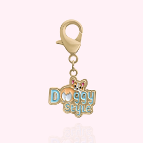 "Doggy Style" Dog Collar Charm (Color: GOLD)