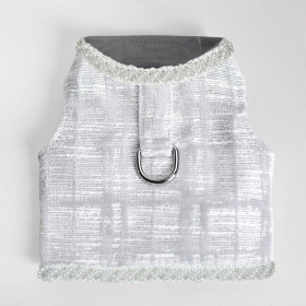 Genevieve Dog Harness (Color: Silver, size: XS)