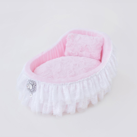 Crib Dog Bed (Color: Baby Doll, size: One size)