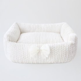 Dolce Dog Bed (Color: Ivory, size: One size)