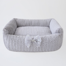 Dolce Dog Bed (Color: Sterling, size: One size)