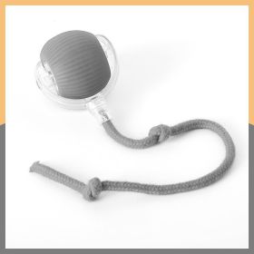 Cat Toy Self-Hi Funny Cat Rolling Ball Pets Relief Toy Pet Products (Option: With rope Gray)
