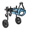 Dog Wheelchair for Back Legs, Adjustable 2 Wheels Pet Wheelchair, Lightweight Dog Cart with Shock-Absorbing Wheels