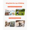 Dog Wheelchair for Back Legs, Adjustable 2 Wheels Pet Wheelchair, Lightweight Dog Cart with Shock-Absorbing Wheels